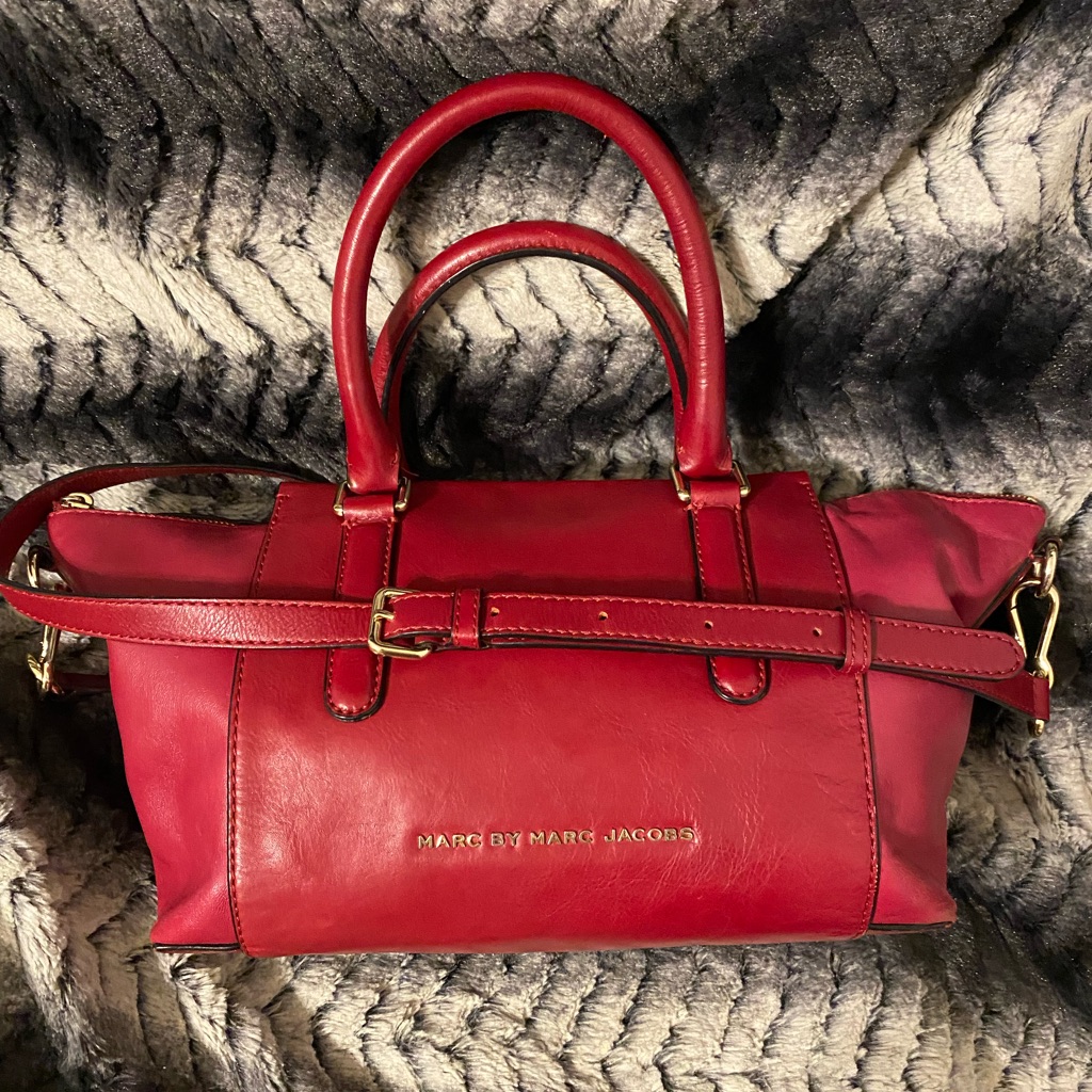 Marc By Marc Jacobs Handbag Red Leather Crossbody/Shoulder Bag Women's